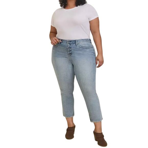 Torrid Mom Straight Vintage Stretch High-Rise Jean Size 20R - Picture 1 of 11